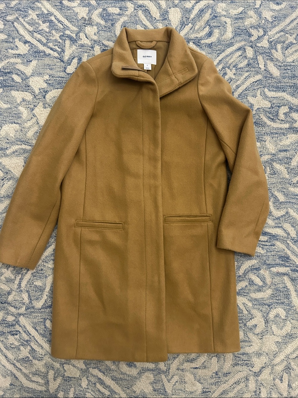 Old Navy Women's Camel Wool-Blend Coat